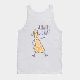 Funny sheep woman Tank Top